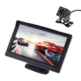 ABS Material Rear Camera Monitor, Mobil Backup Monitor Dengan 8 Kamera Lampu LED