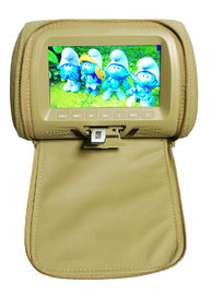DC 12 V 7 Inch Headrest Monitor, Layar TV Mobil Headrest Dengan Copy Bantal Kulit